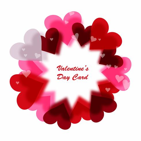 Bunter glänzender Herzhintergrund des glücklichen Valentinstags vektor