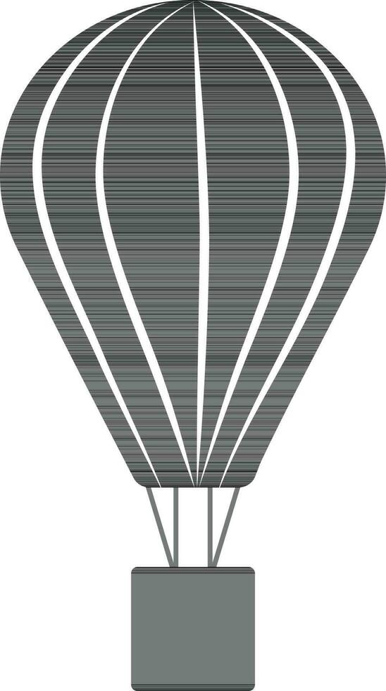illustration av svart och vit stil av fallskärm ikon. vektor