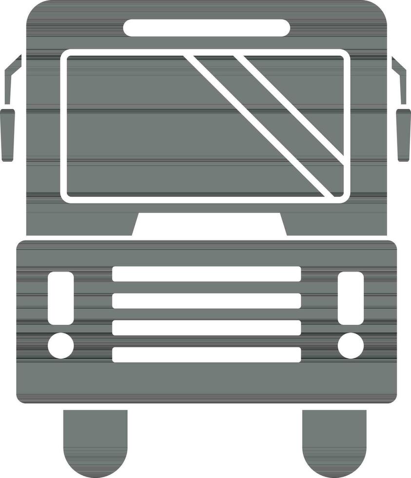 Illustration von schwarz und Weiß Stil von Bus Symbol. vektor