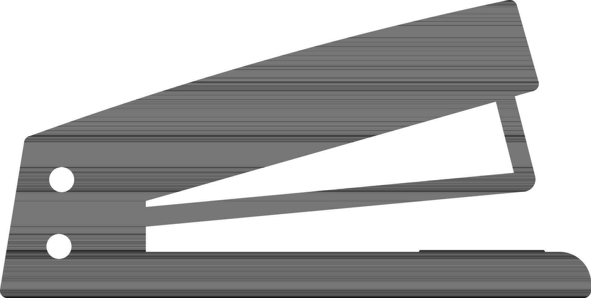 svart häftapparat på vit bakgrund. vektor
