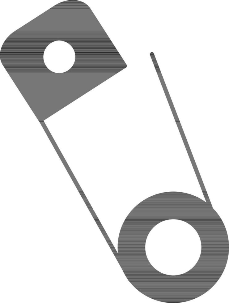illustration av säkerhet stift ikon i platt stil. vektor