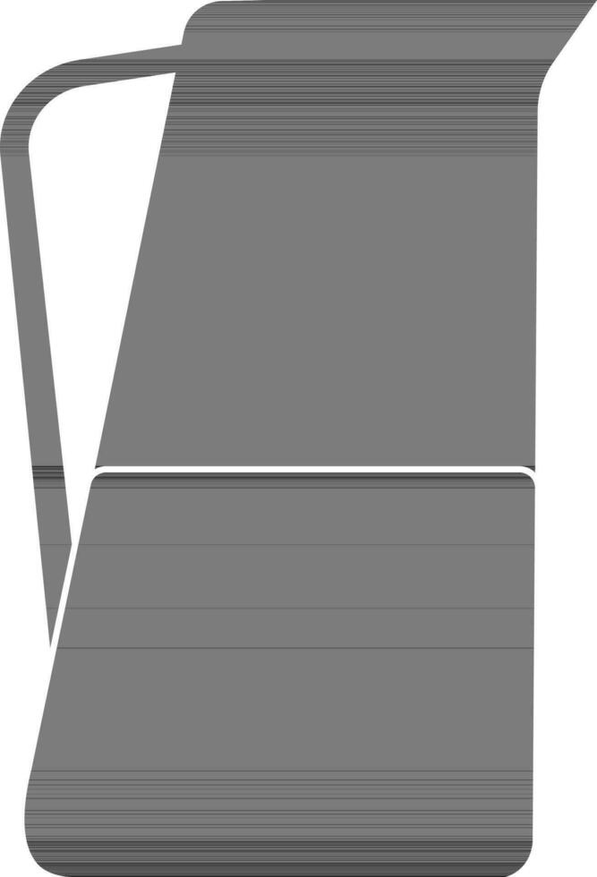 illustration av en svart kanna. vektor
