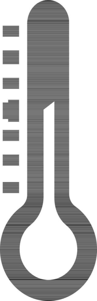 isoliert Thermometer im schwarz und Weiß Farbe. vektor