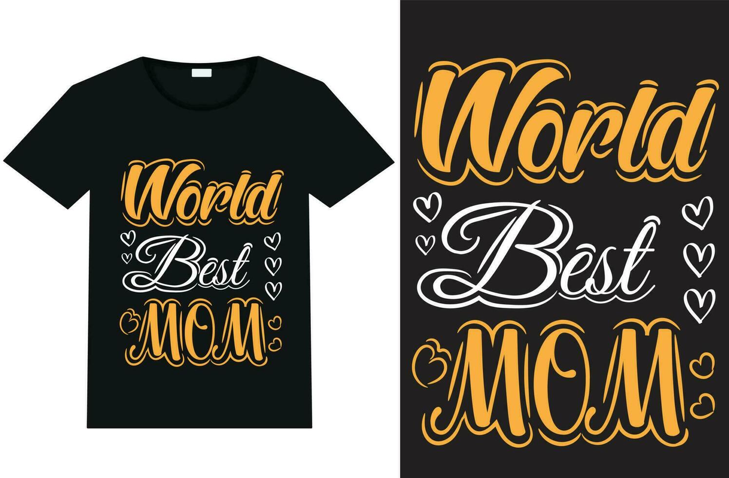 Welt Beste Mama Typografie T-Shirt Design und Vorlage Vektor