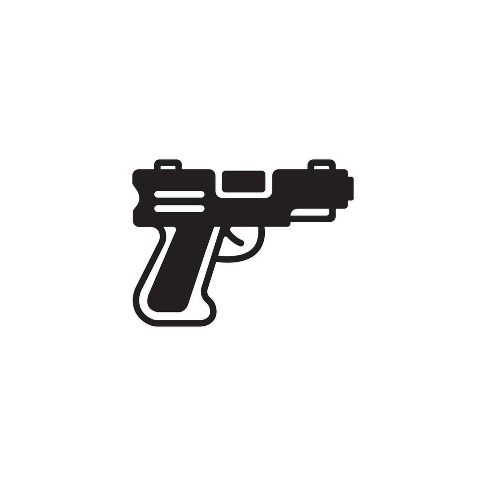 pistol ikon vektor