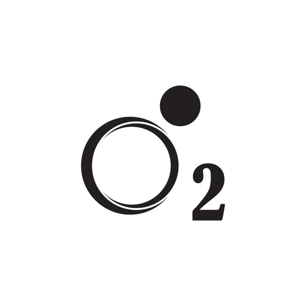 Sauerstoff Wolke Symbol . o2 Wolke Sauerstoff Symbol. Vektor