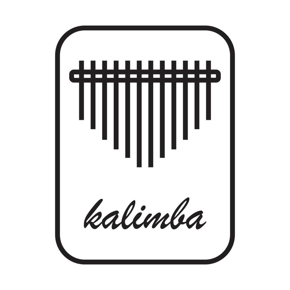 Kalimba Symbol Vektor