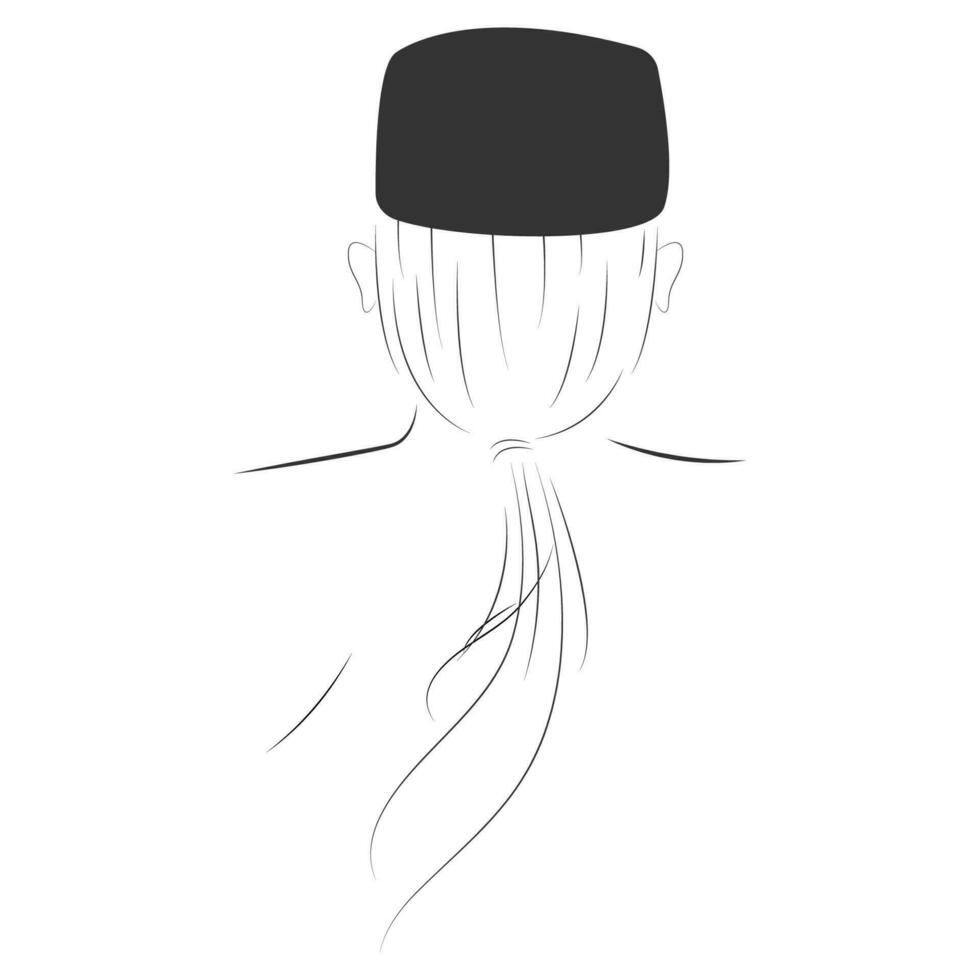 muslim man vektor element design