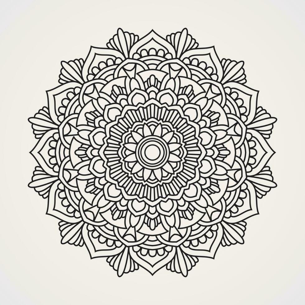 Blume Mandalas und kombinieren schön dekorativ Formen vektor