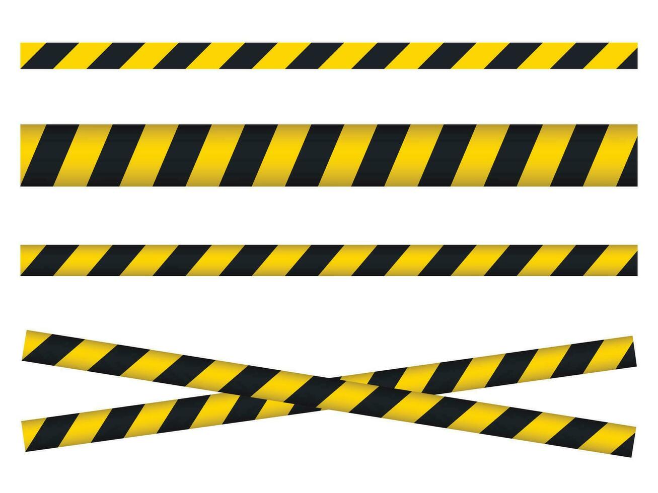 varning tejp. gul med svart polis linje och fara band vektor