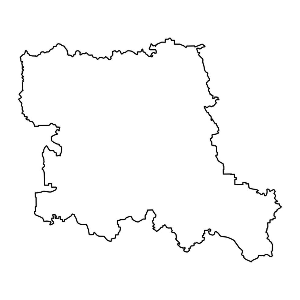 Sterne Zagora Karte, Provinz von Bulgarien. Vektor Illustration.