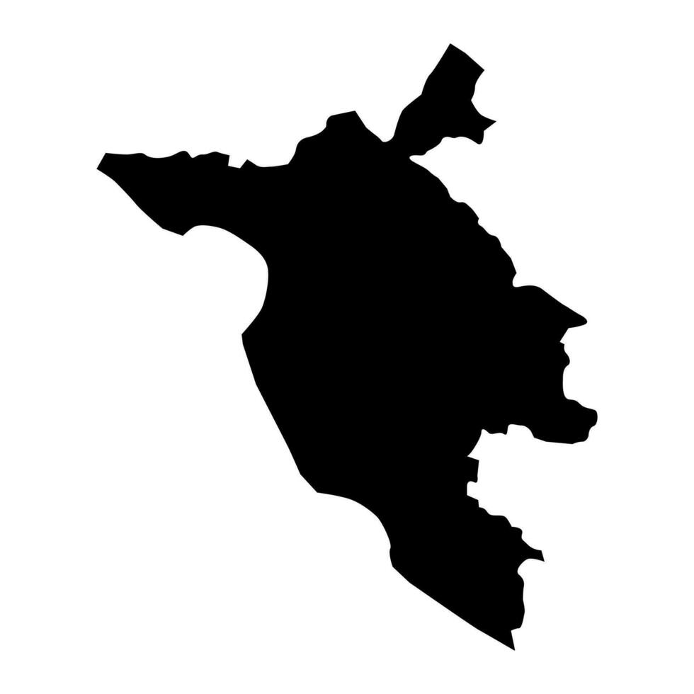väst herzegovina kanton Karta, administrativ distrikt av federation av bosnien och hercegovina. vektor illustration.