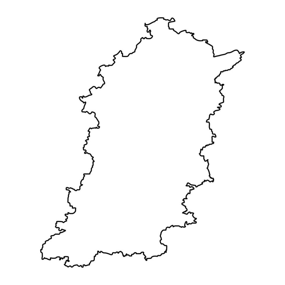 shumen provins Karta, provins av bulgarien. vektor illustration.