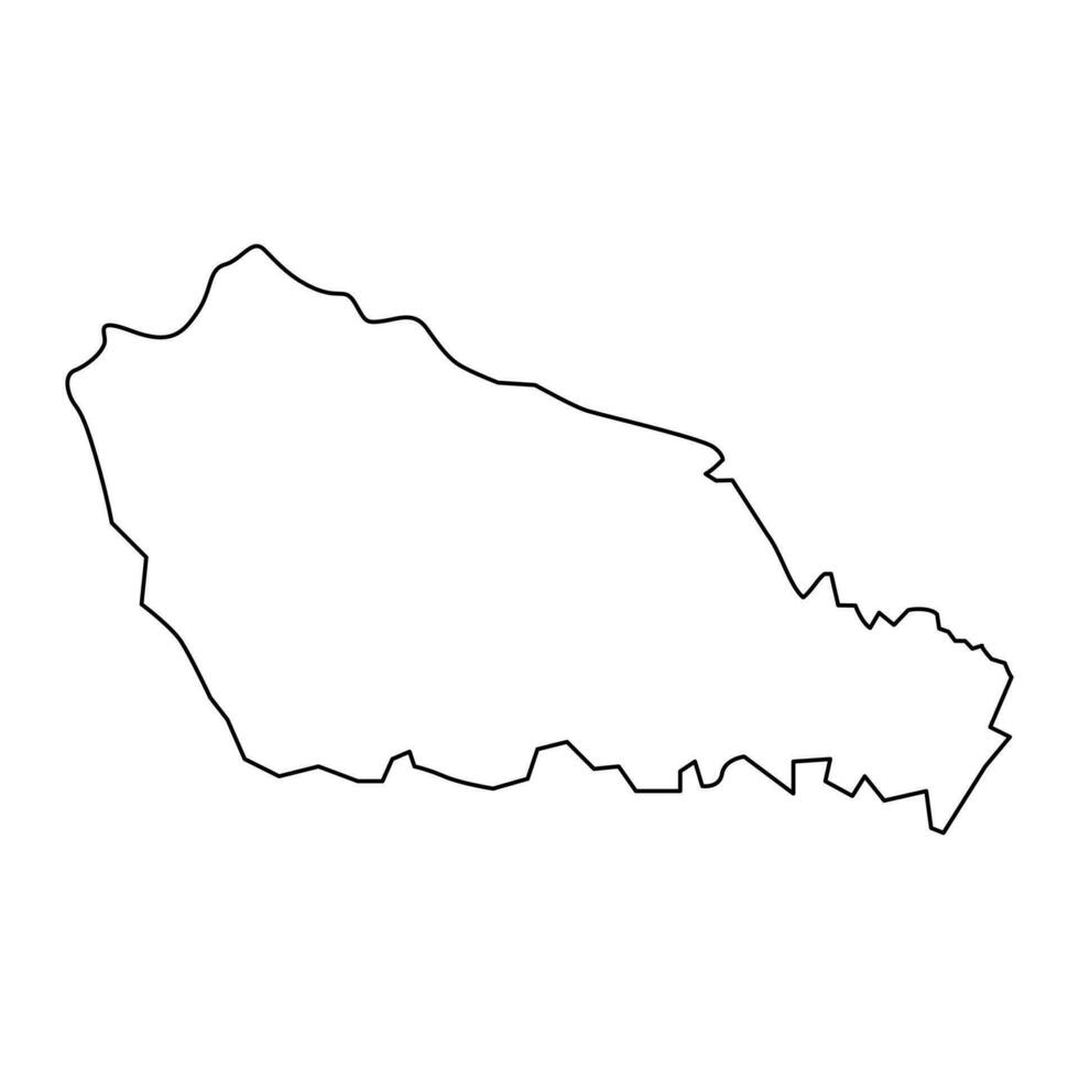 medimurje Karte, Unterteilungen von Kroatien. Vektor Illustration.