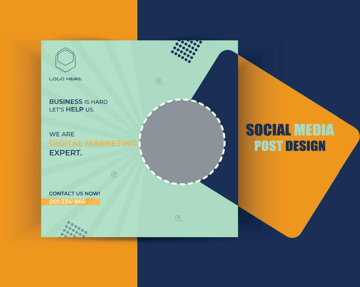 Sozial Medien Post Design. vektor