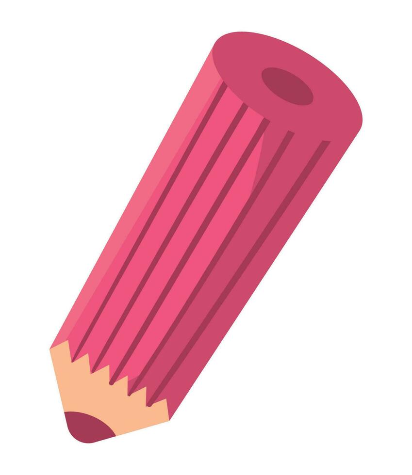 Färg penna ikon vit bakgrund vektor