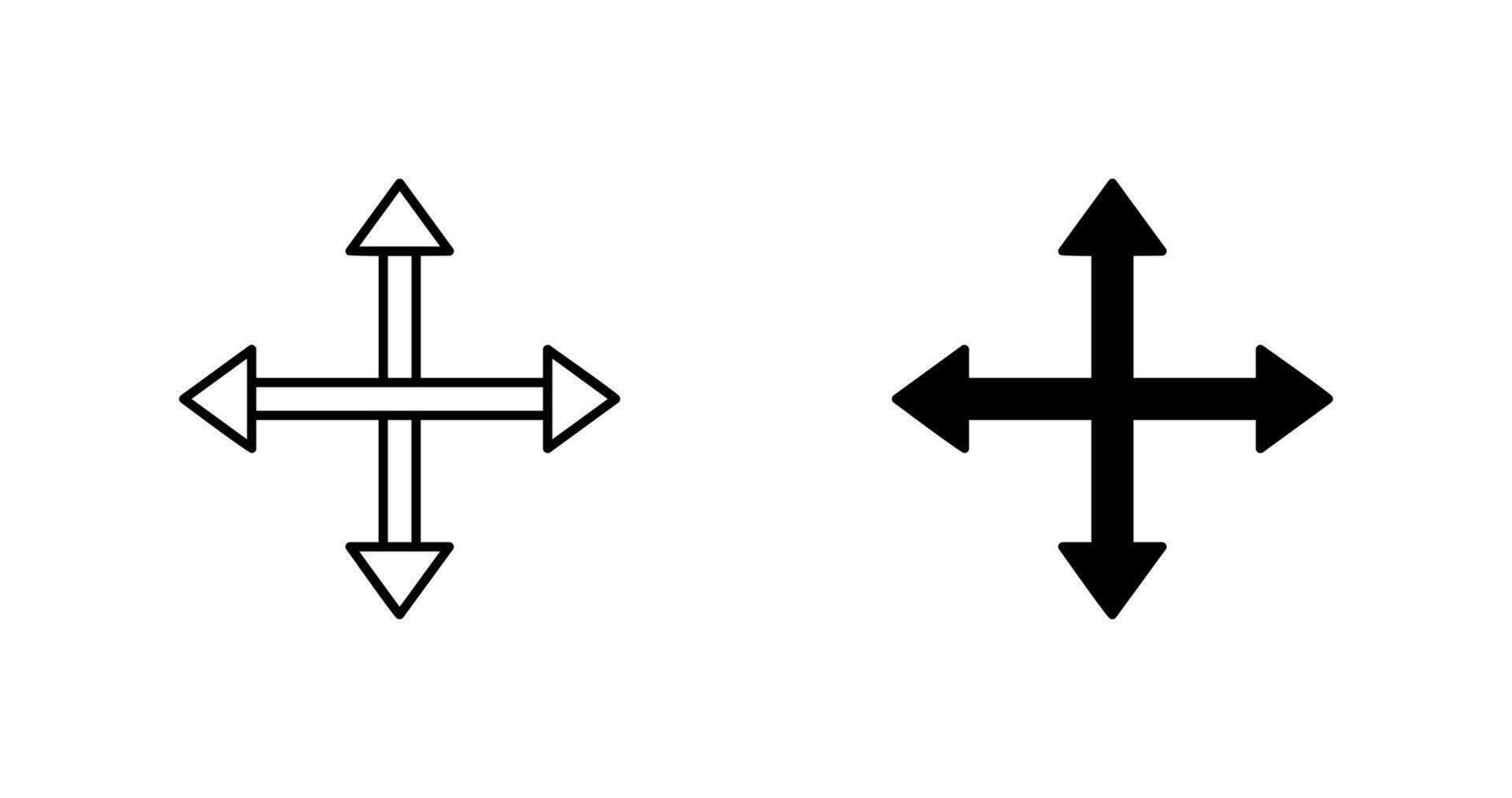 einzigartiges Move-Vektor-Symbol vektor