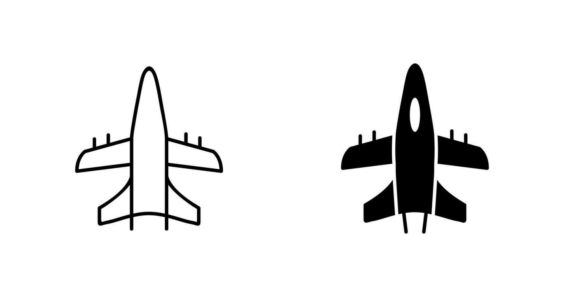 Militärflugzeug-Vektorsymbol vektor