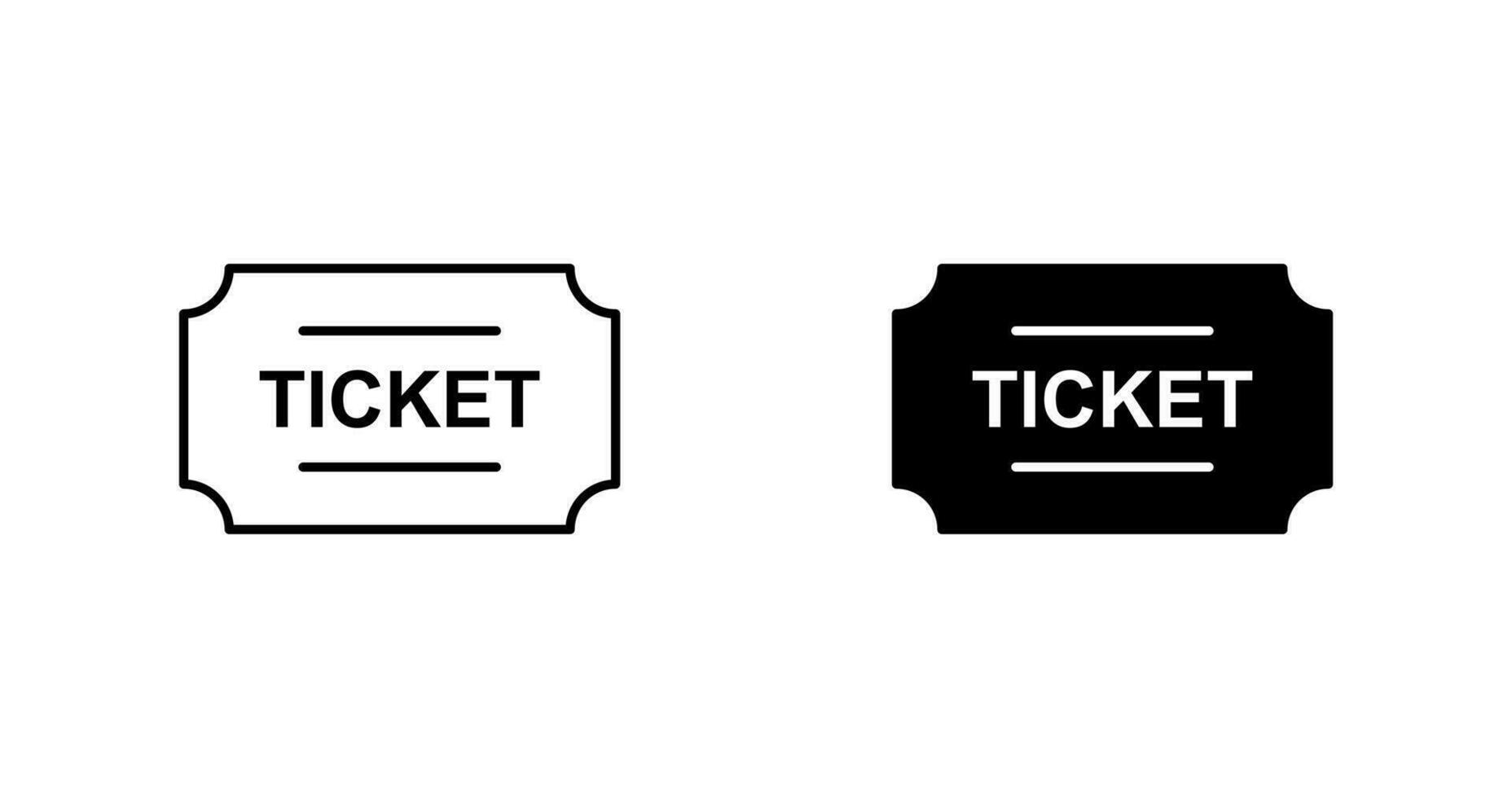 biljetter vektor ikon