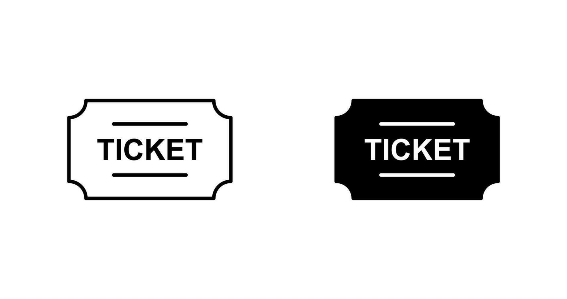 Ticket-Vektor-Symbol vektor