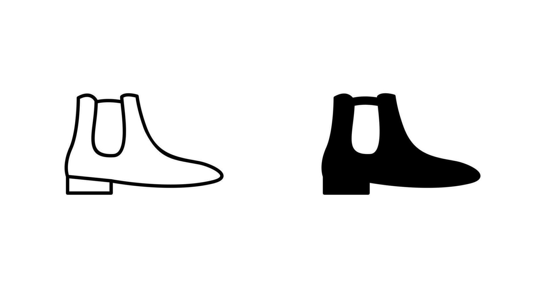 Vektorsymbol für Herrenstiefel vektor