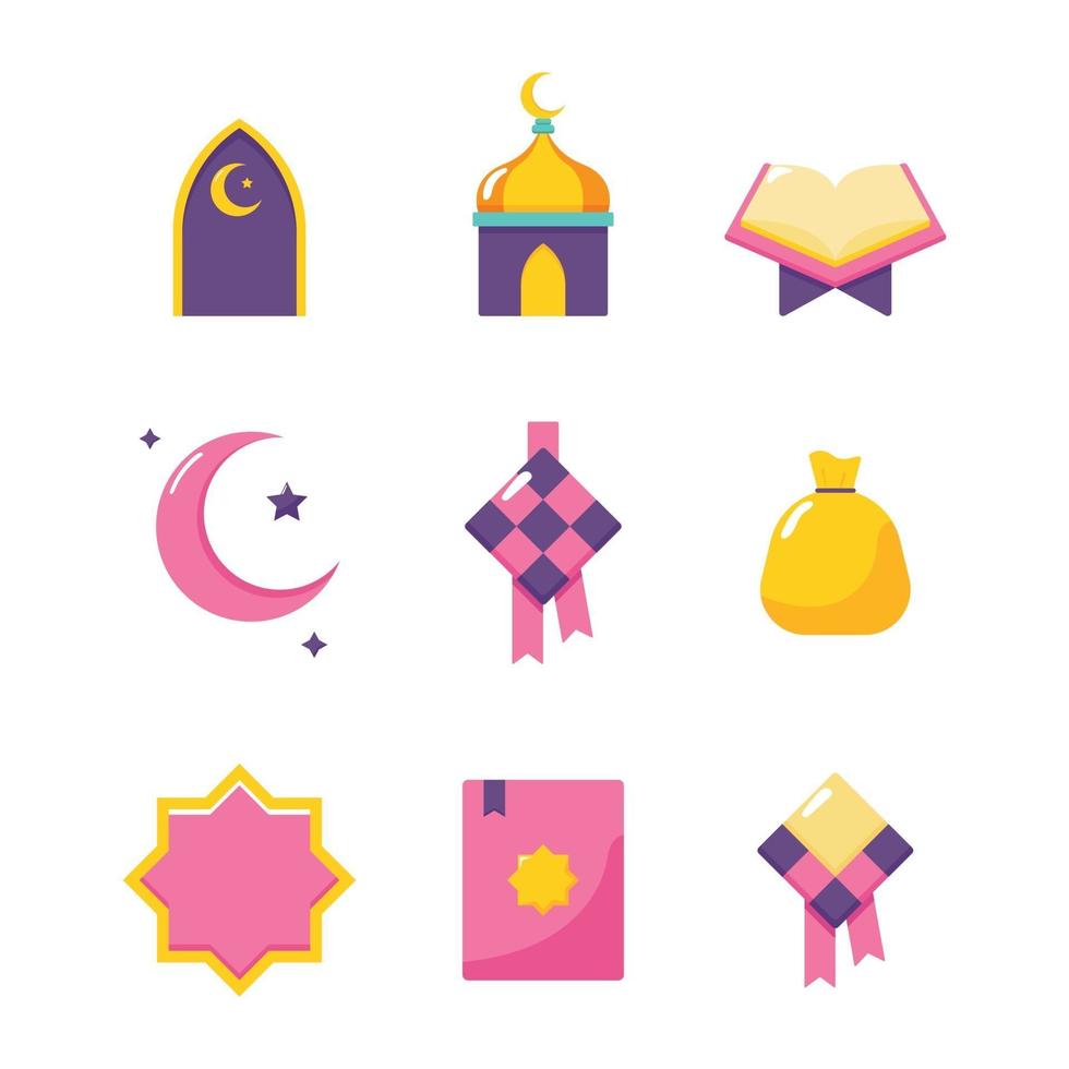 eid ketupat icon vektor