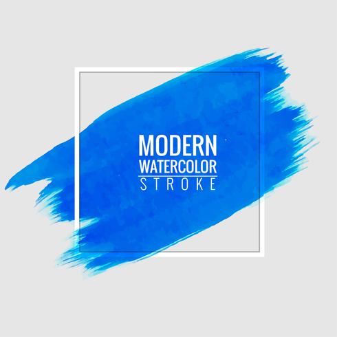 moderner blauer Aquarellstellenhintergrund vektor