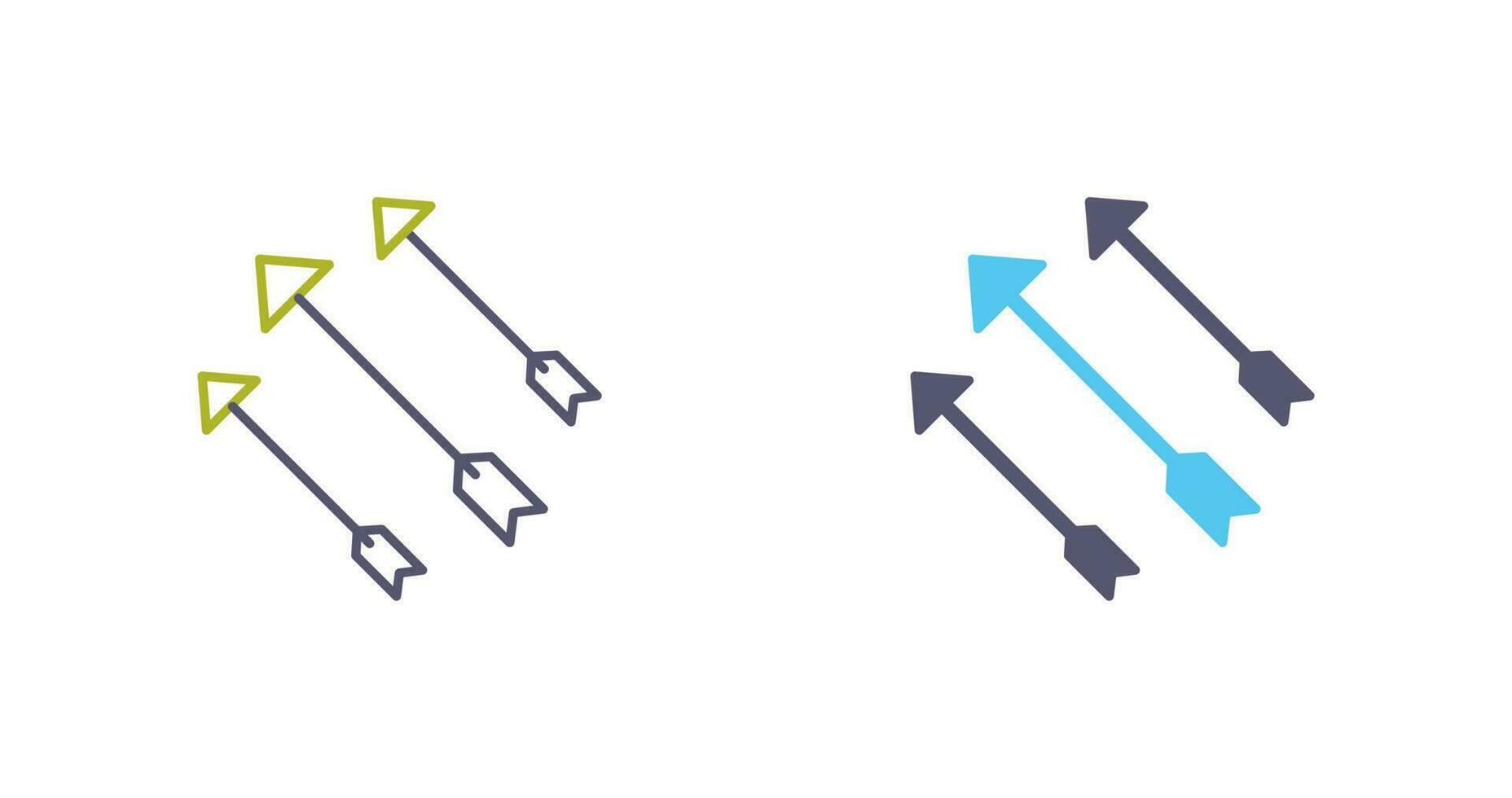 Einzigartiges Pfeil-Vektorsymbol vektor