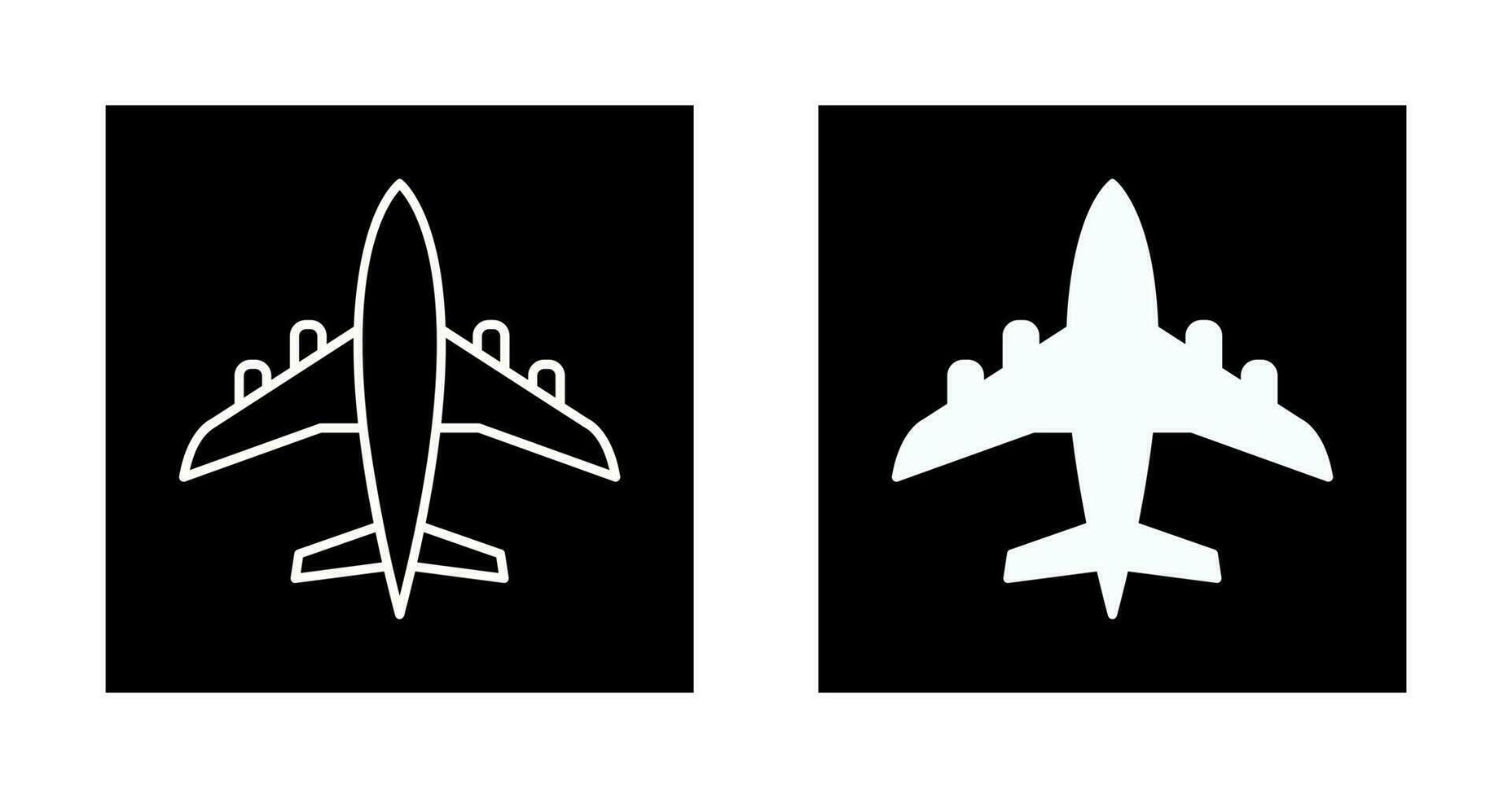 Flugzeug-Vektor-Symbol vektor