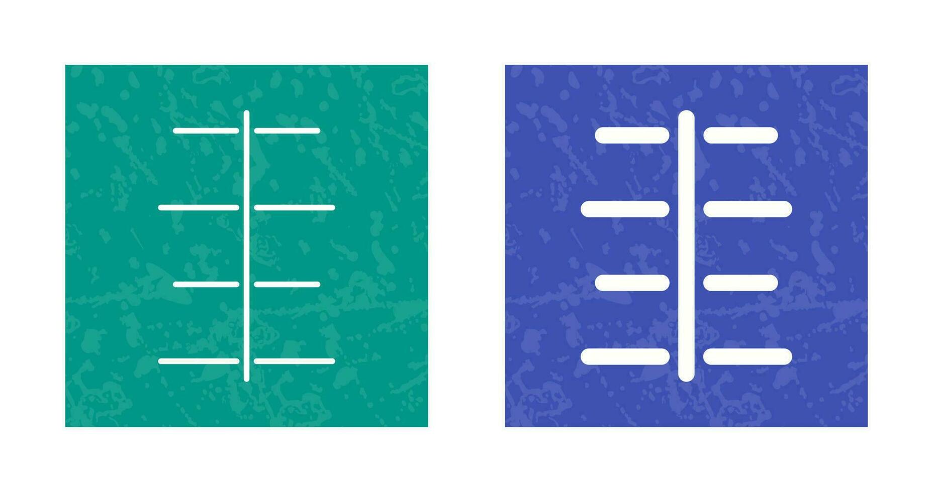 einzigartiges Vektorsymbol für die zentrierte Ausrichtung vektor