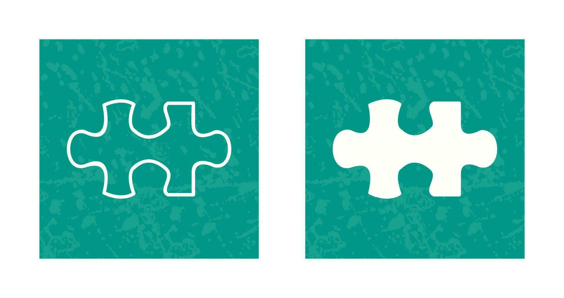 einzigartiges Vektorsymbol für Puzzleteile vektor