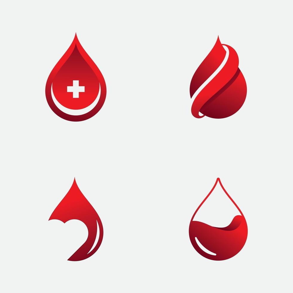 Blut-Logo-Vektorillustration vektor