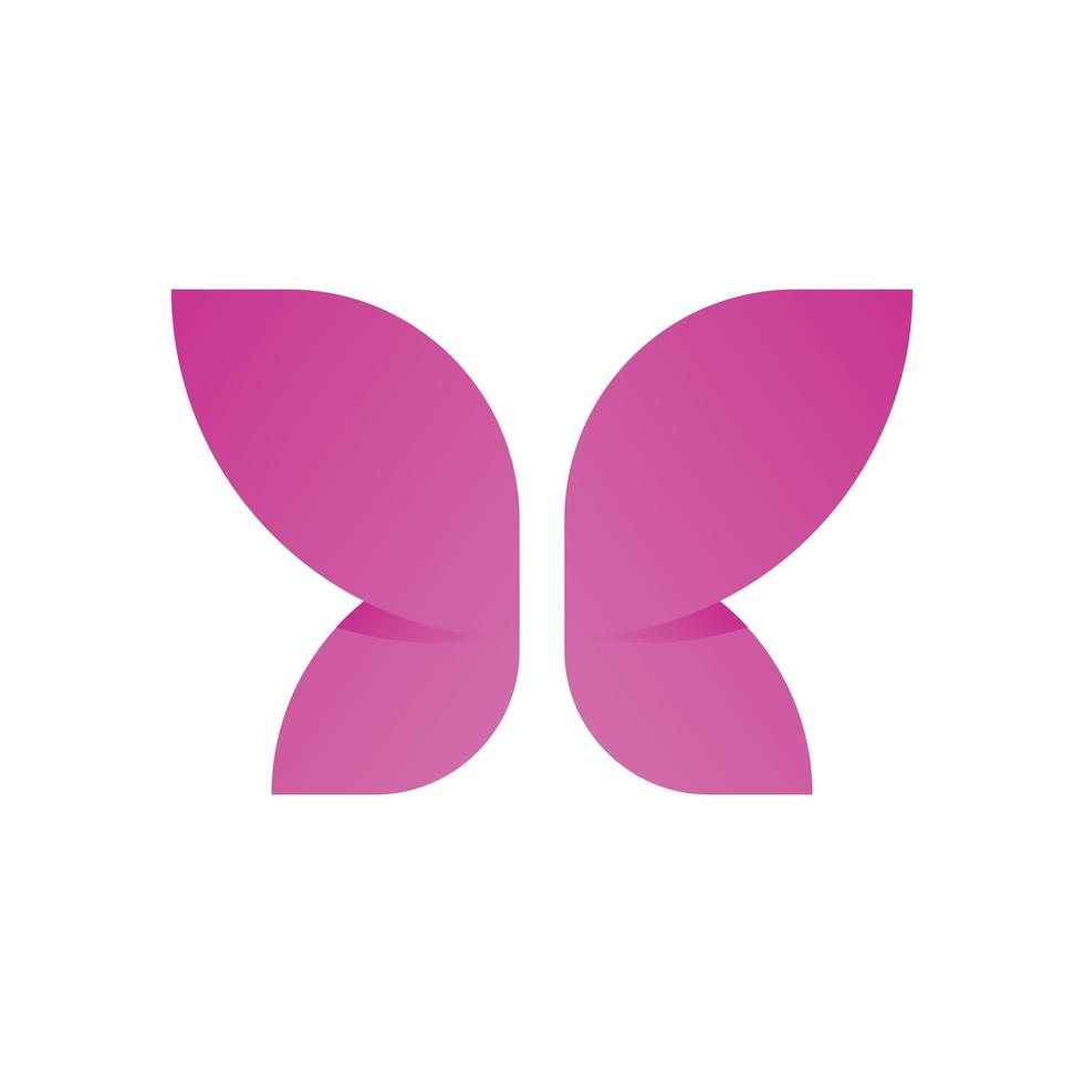 Schönheitsschmetterling-Logo-Vektorschablone vektor