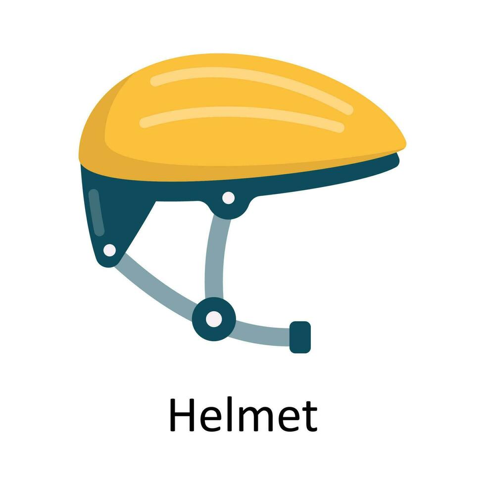 Helm Vektor eben Symbol Design Illustration. Sport und Spiele Symbol auf Weiß Hintergrund eps 10 Datei