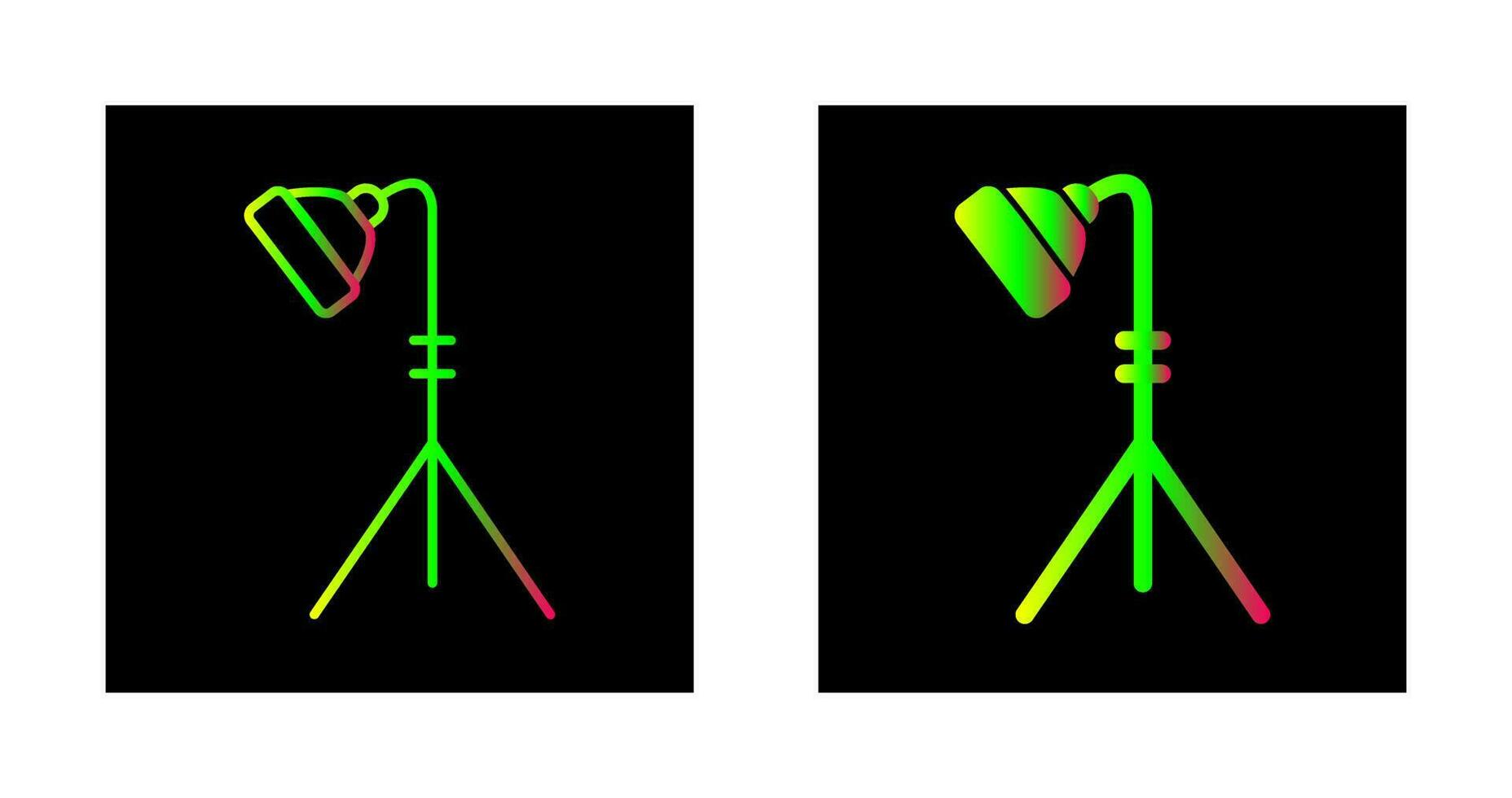 einzigartiges Lichtstativ-Vektorsymbol vektor