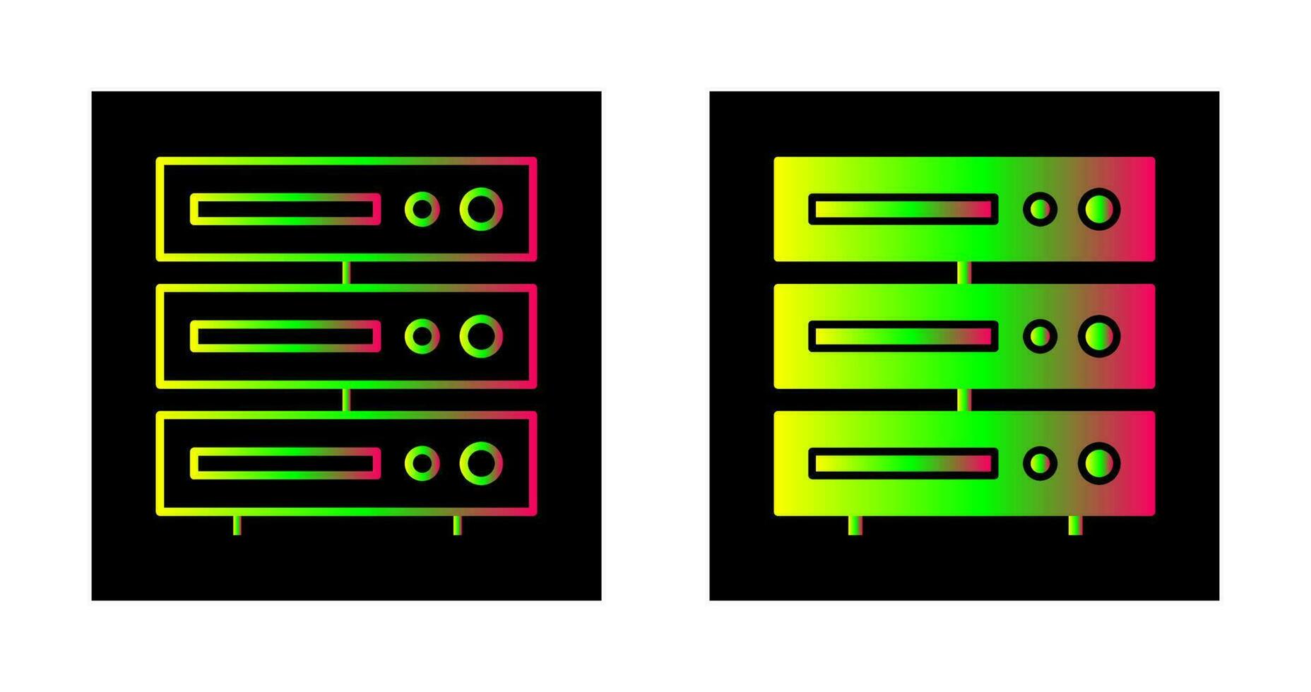 einzigartiges Server-Vektorsymbol vektor