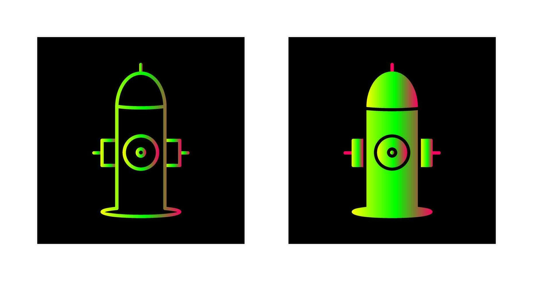 einzigartiges Hydranten-Vektorsymbol vektor