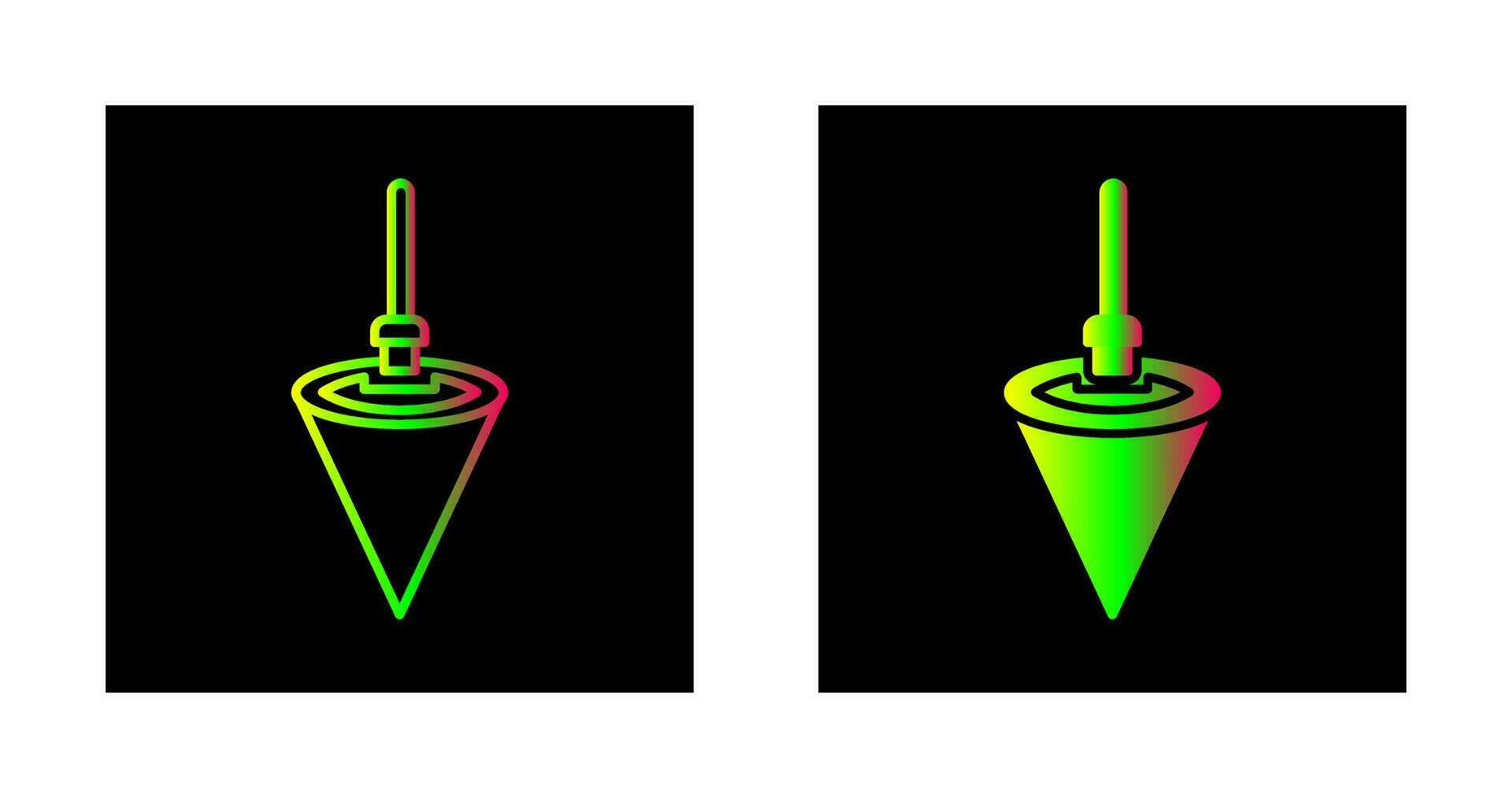 Senklot-Vektorsymbol vektor