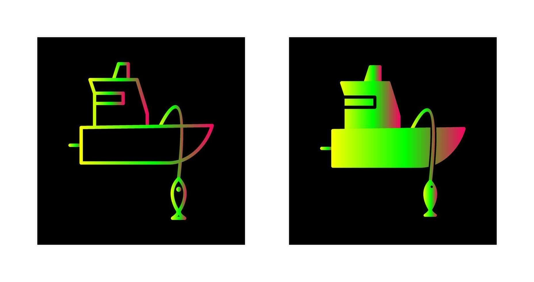 Vektorsymbol für Fischerboote vektor