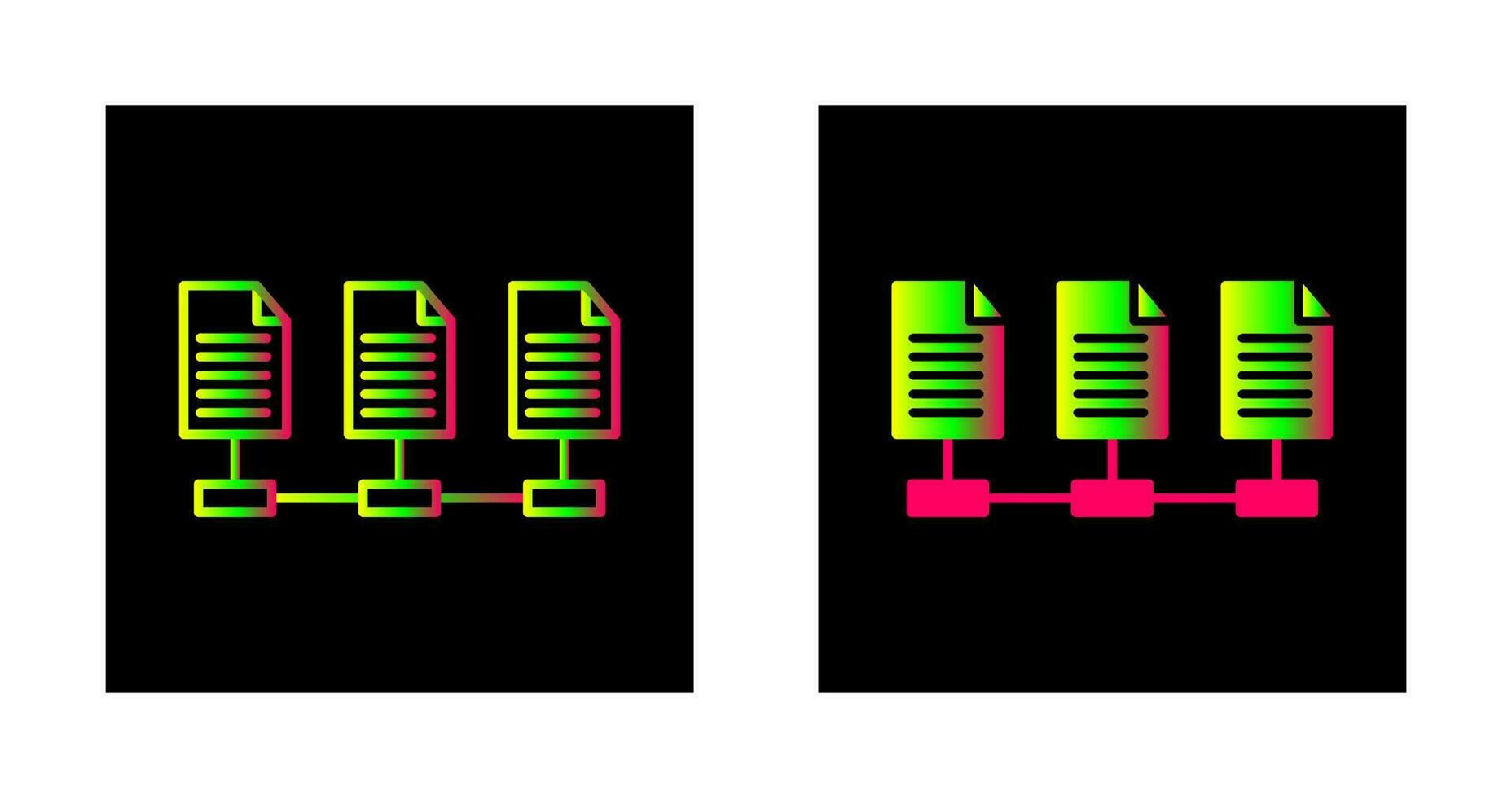 Vektorsymbol für Netzwerkdateien vektor