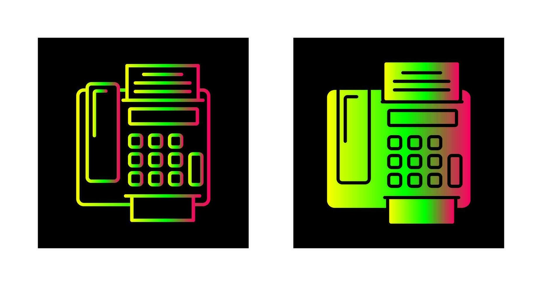 Vektorsymbol für Faxgerät vektor