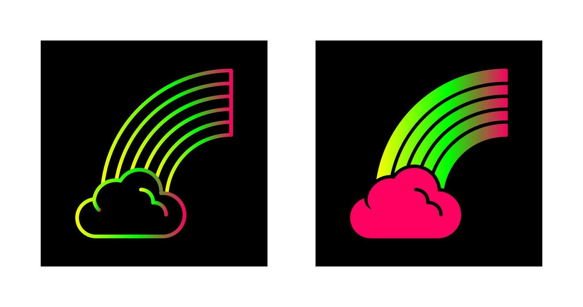 Regenbogen-Vektor-Symbol vektor