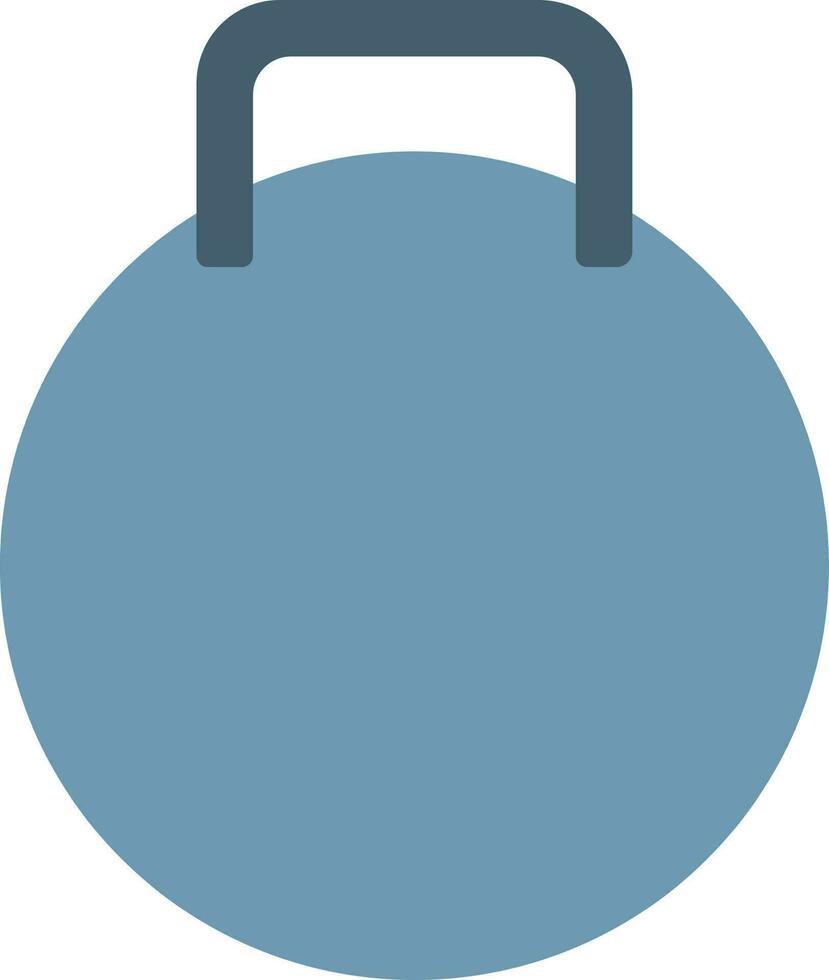 blå vattenkokare klocka ikon i platt stil. vektor