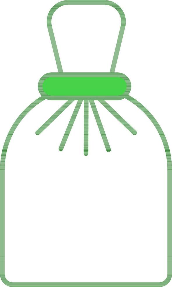isoliert Sack Symbol im Grün und Weiß Farbe. vektor