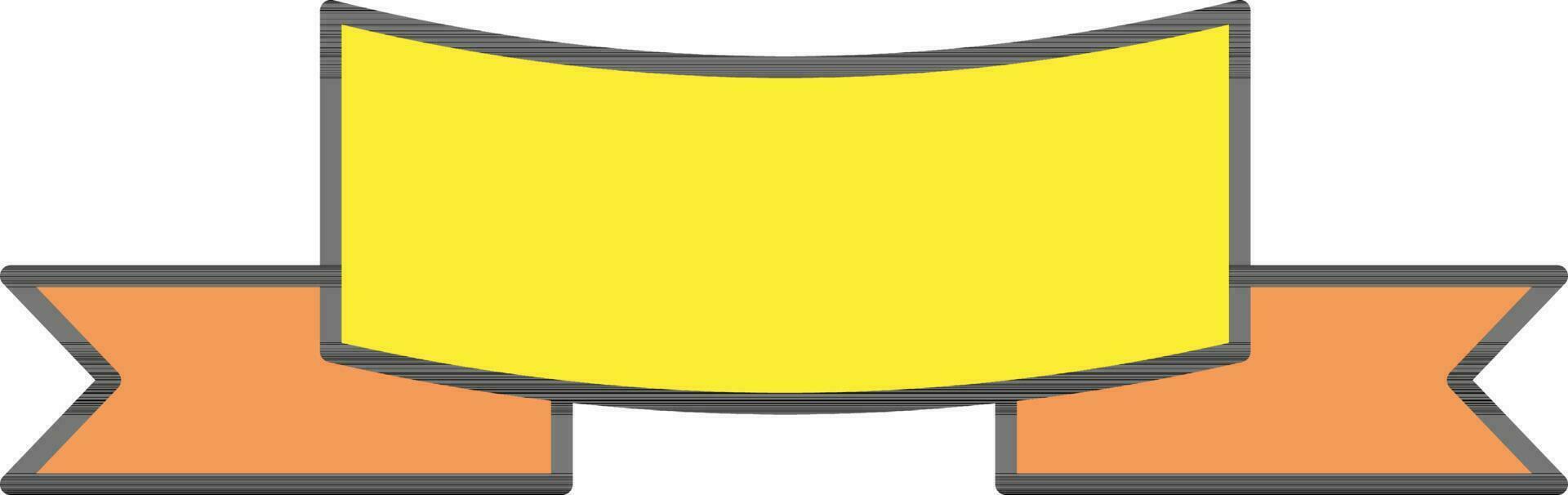 falten Band Symbol im Gelb und Orange Farbe. vektor