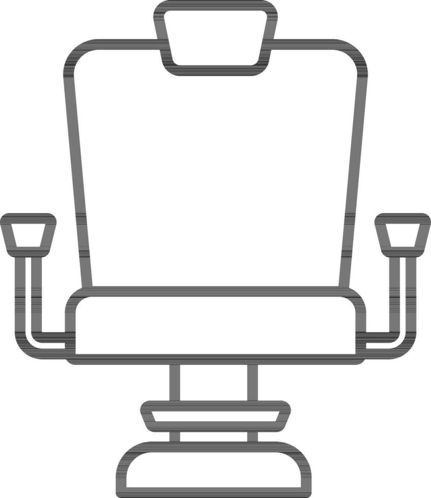 isolerat stol ikon eller symbol i linjär stil. vektor