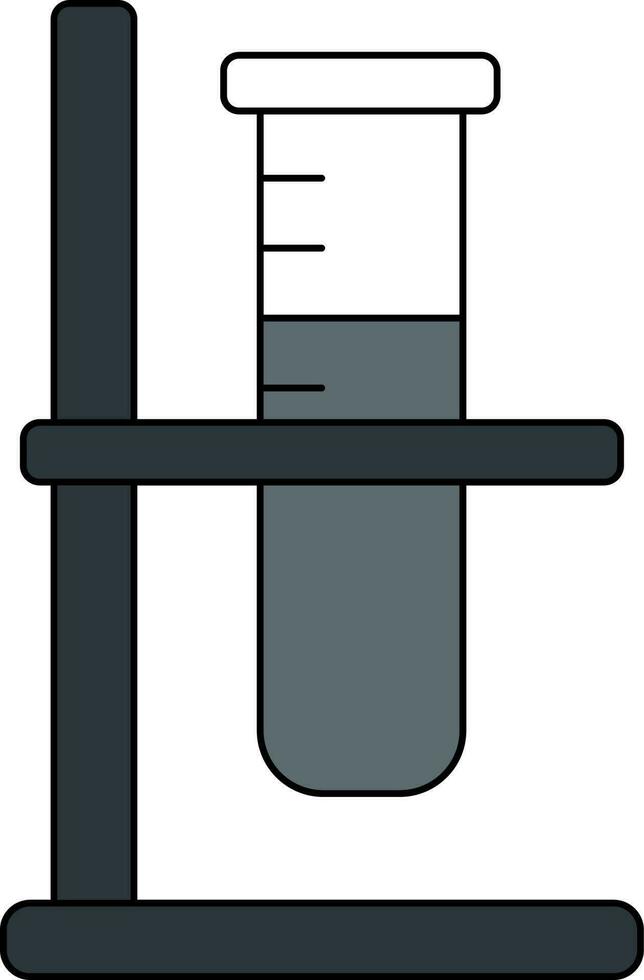 isolerat testa rör stå i vit och grå Färg. vektor