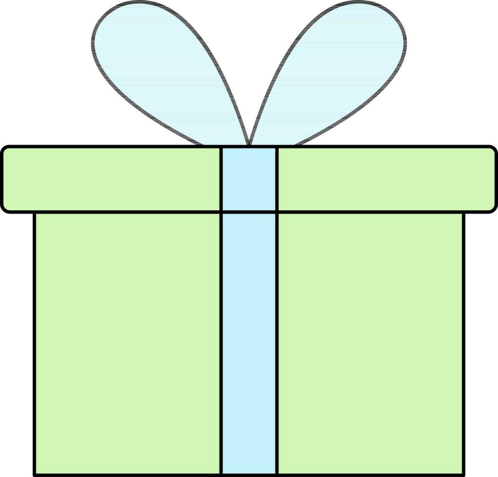 Geschenk Box Symbol im Grün und Blau Farbe. vektor