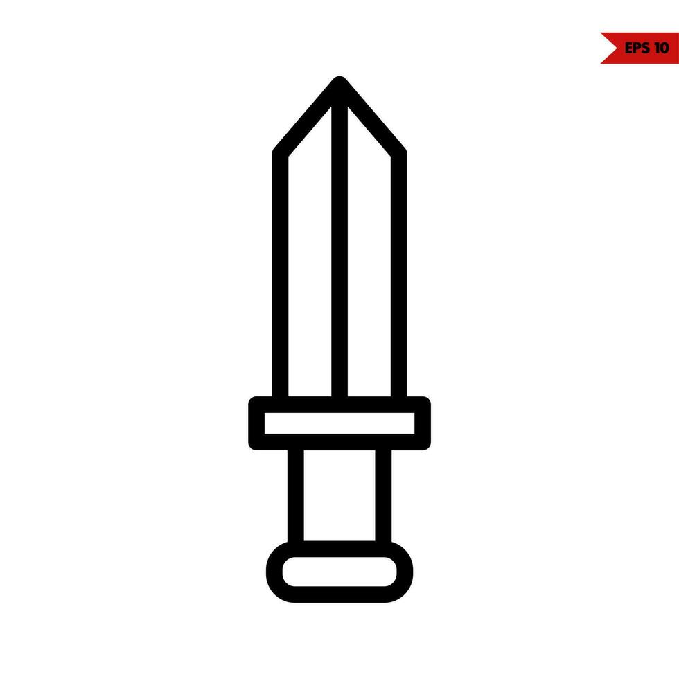 Symbol für die Schwertlinie vektor