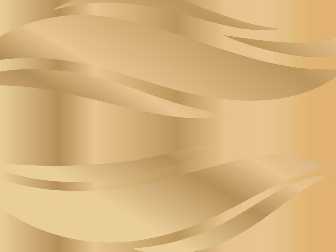 Gradient Hintergrund mit Welle Gold Farbe vektor